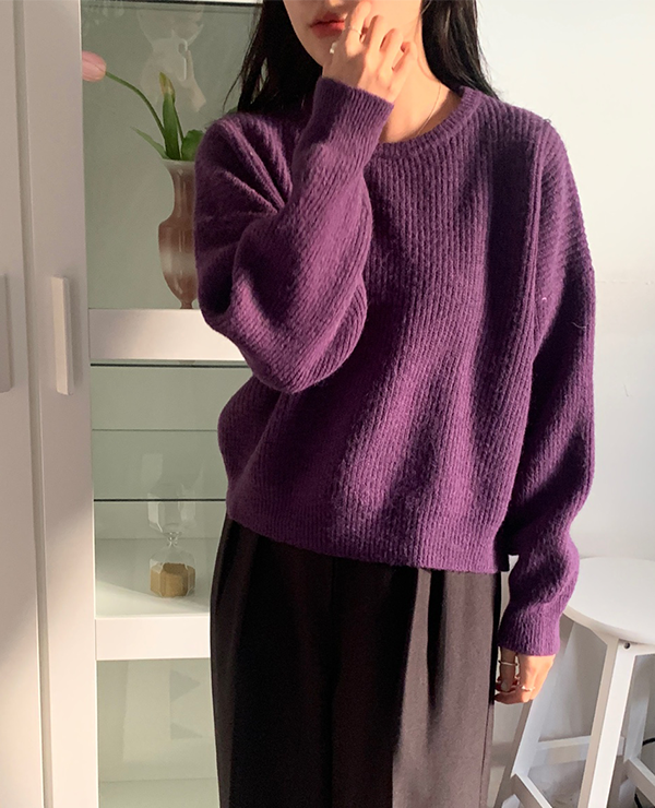 vivid color knit