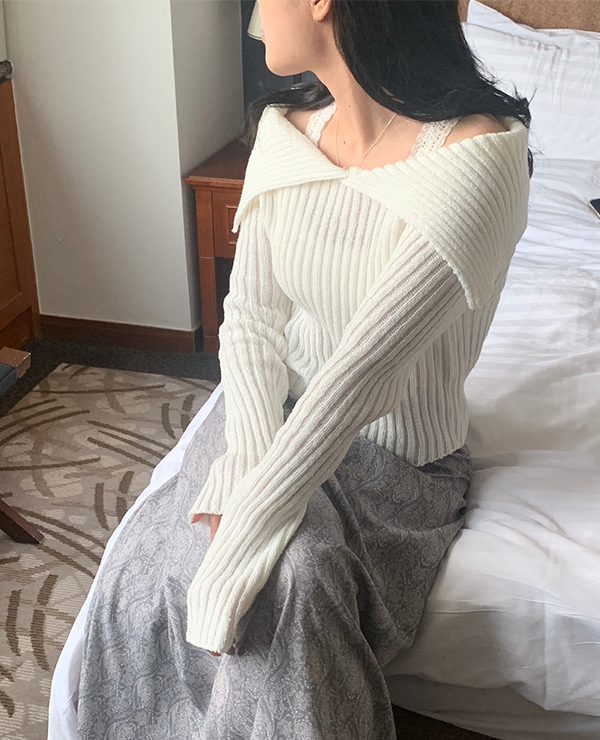 winter French off shoulder top