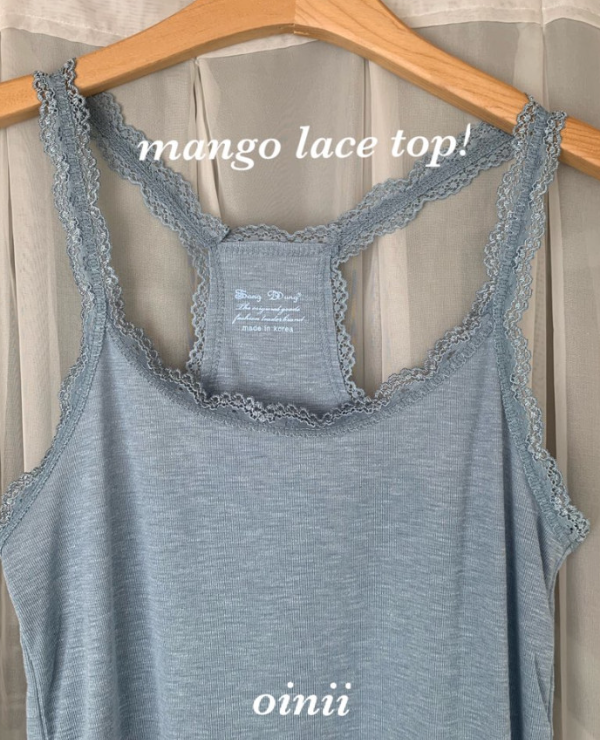 Mango lace sleeveless (4color)