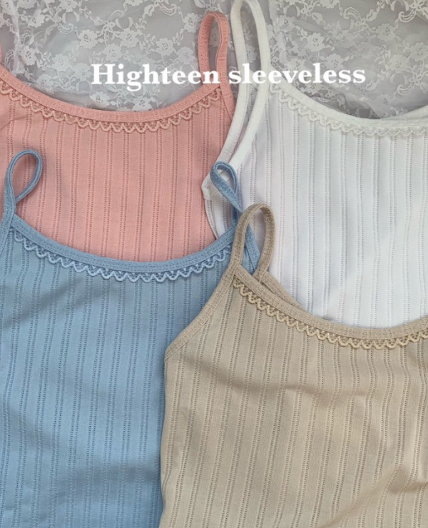 {라이트브라운 당일출고}Highteen mood sleeveless (4color)