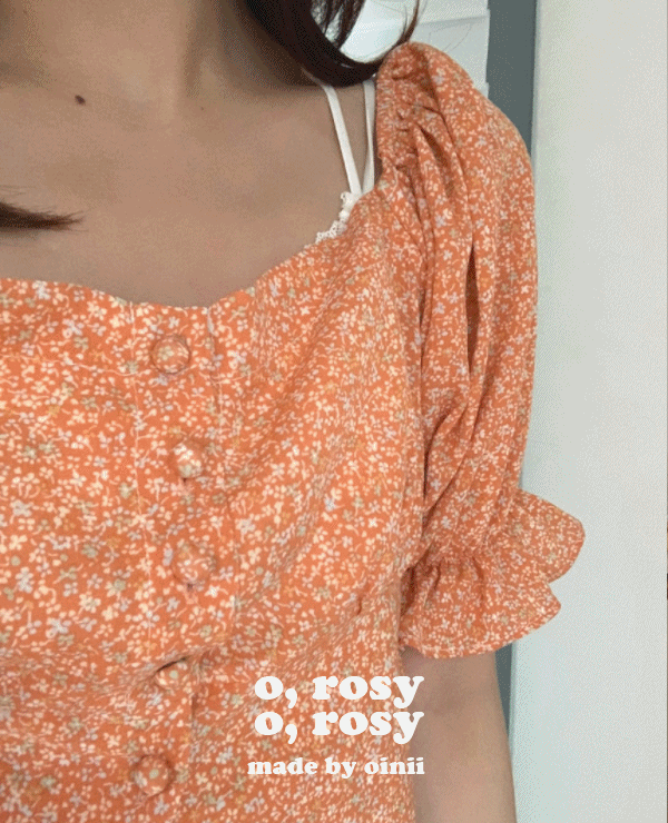[o,rosy] Flora blouse