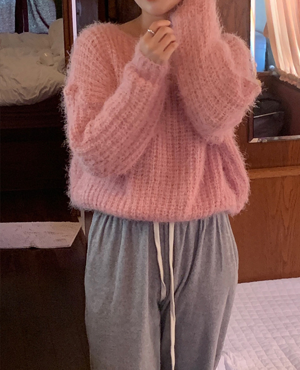 fluffy knit