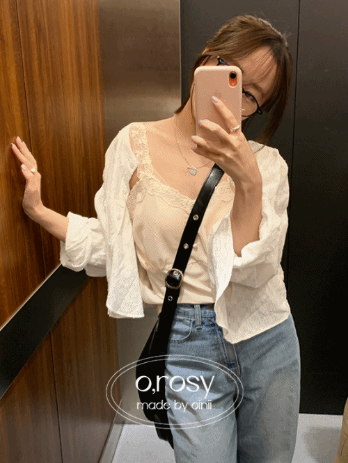 [2ND] [o,rosy] sisi lace top - 1color