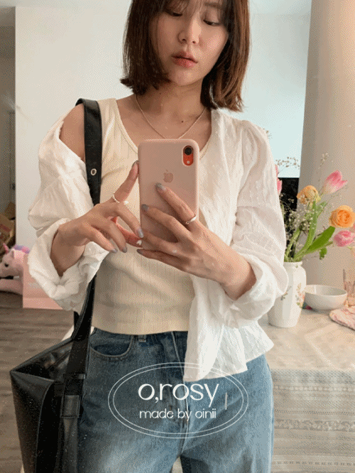 [o,rosy] 소프 sleeveless - 2color