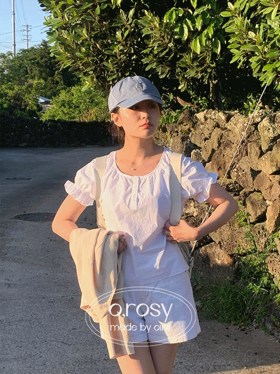 [o,rosy] 두유 blouse - 1color